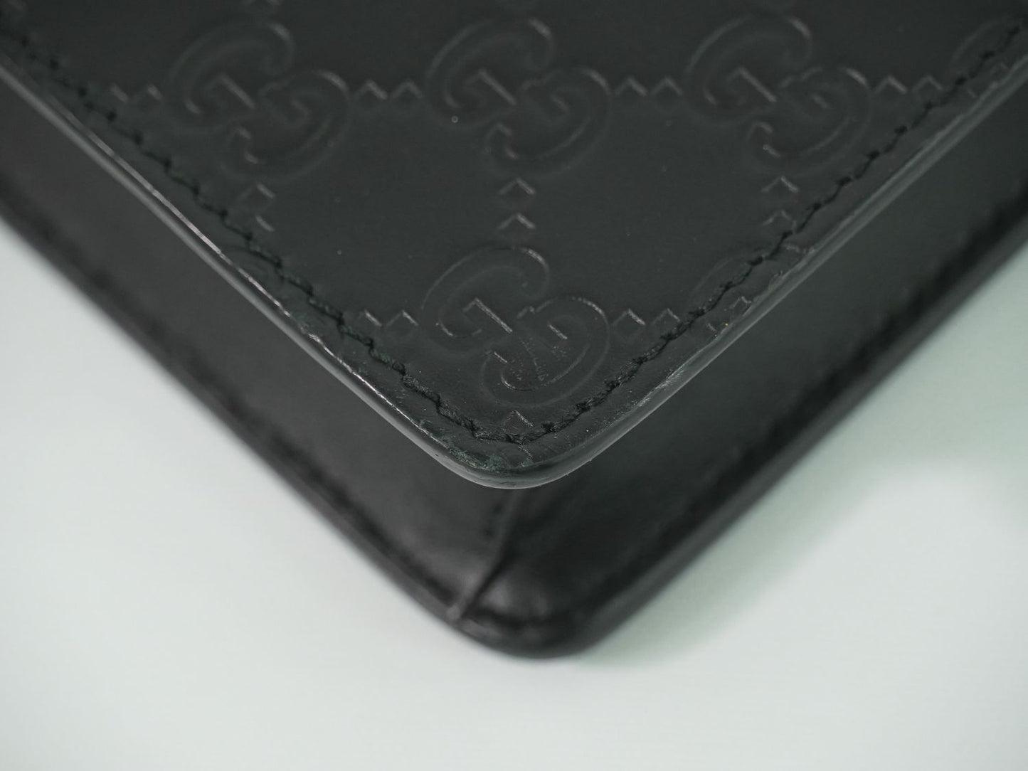 GUCCI グッチシマ レザー 2WAY ショルダーバッグ ブラック 429004