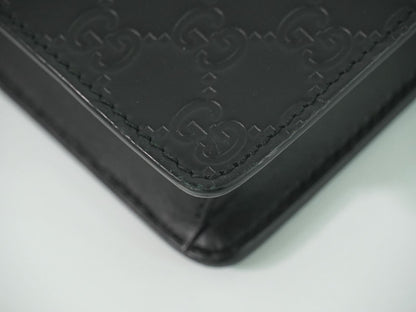 GUCCI グッチシマ レザー 2WAY ショルダーバッグ ブラック 429004