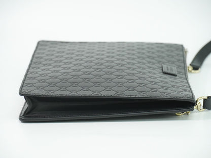 GUCCI グッチシマ レザー 2WAY ショルダーバッグ ブラック 429004