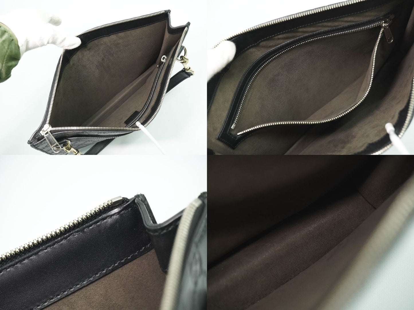 GUCCI グッチシマ レザー 2WAY ショルダーバッグ ブラック 429004