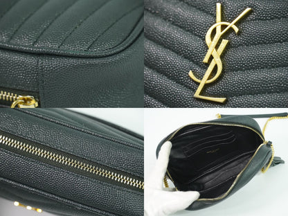 SAINT LAURENT ルー ショルダーバッグ ダークグリーン 612579