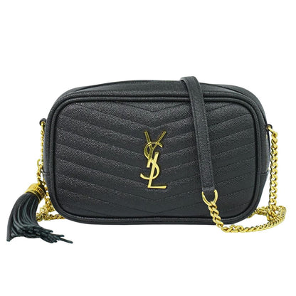 SAINT LAURENT ルー タッセル ショルダーバッグ ブラック