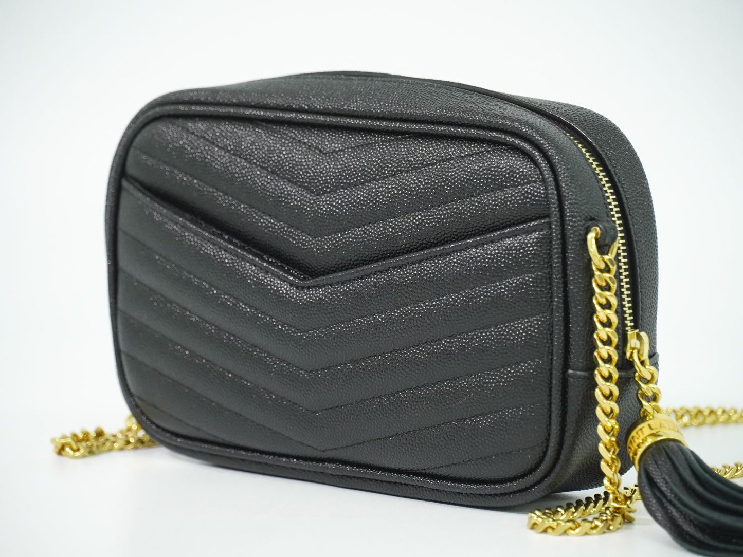 SAINT LAURENT ルー タッセル ショルダーバッグ ブラック