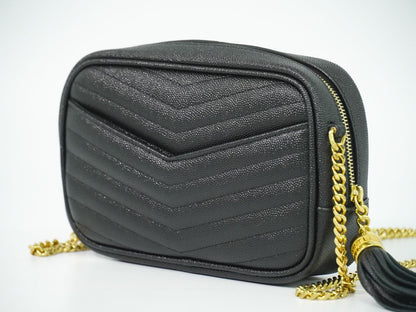 SAINT LAURENT ルー タッセル ショルダーバッグ ブラック