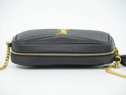SAINT LAURENT ルー タッセル ショルダーバッグ ブラック