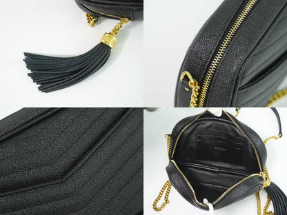 SAINT LAURENT ルー タッセル ショルダーバッグ ブラック