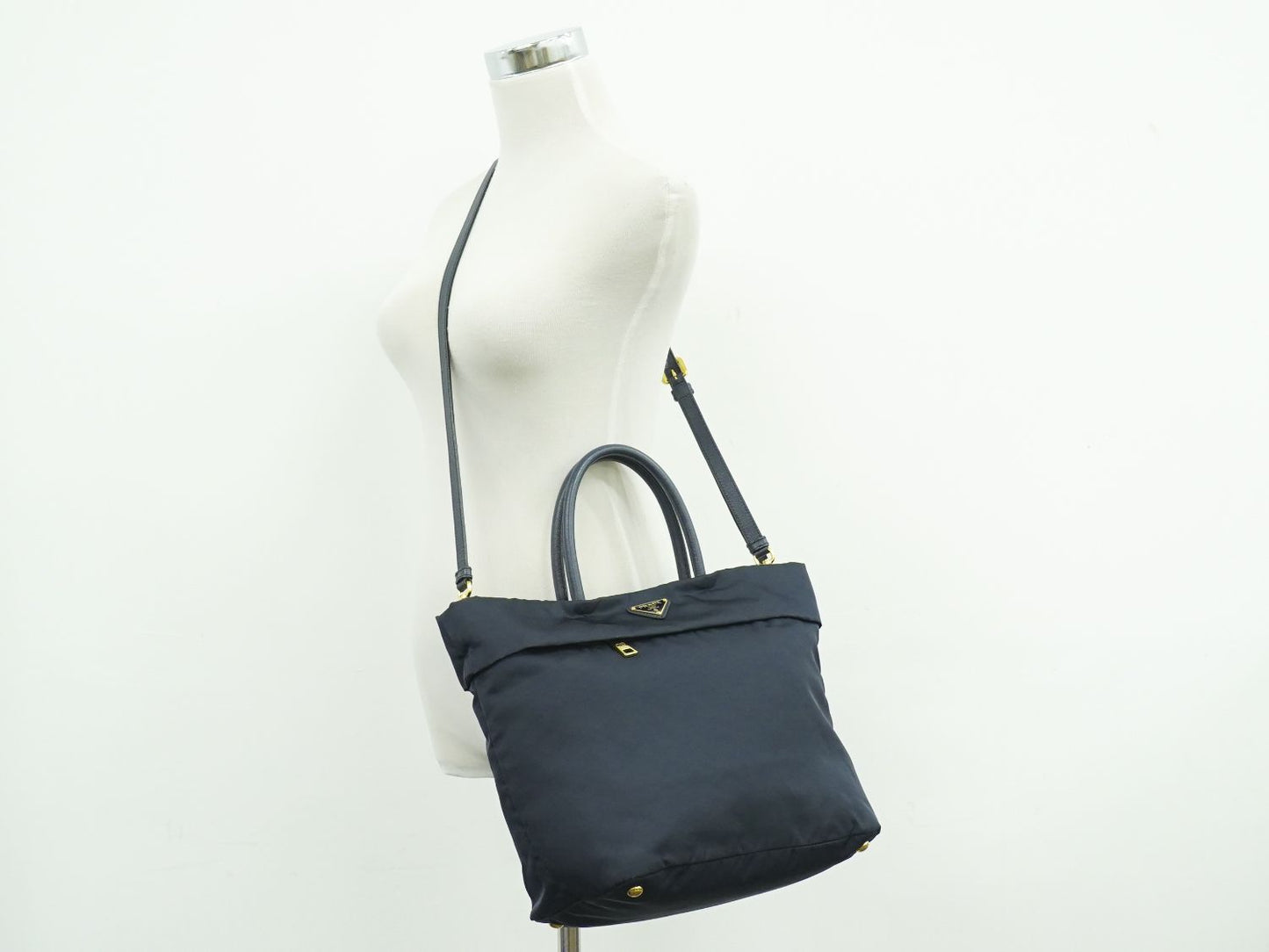 PRADA 2WAY ショルダーバッグ ネイビー BN2531