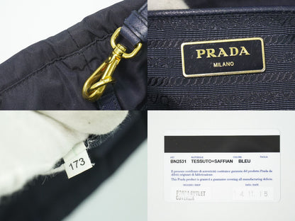 PRADA 2WAY ショルダーバッグ ネイビー BN2531