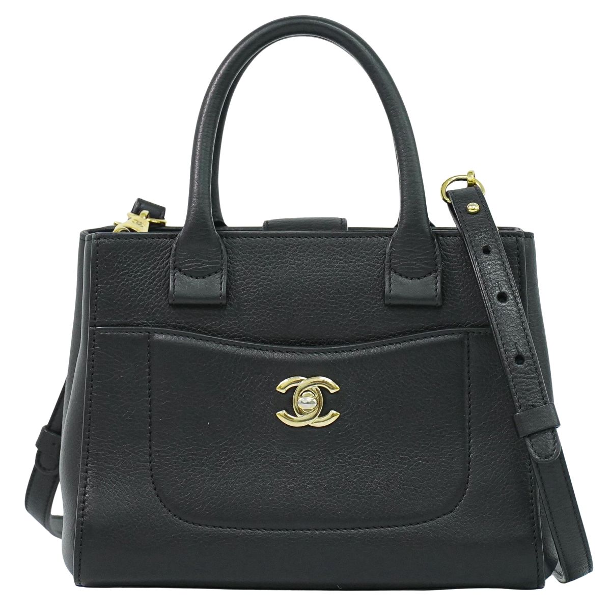 CHANEL ココマーク ネオ エグゼクティブ トート 2WAY ショルダーバッグ ブラック