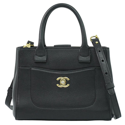 CHANEL ココマーク ネオ エグゼクティブ トート 2WAY ショルダーバッグ ブラック