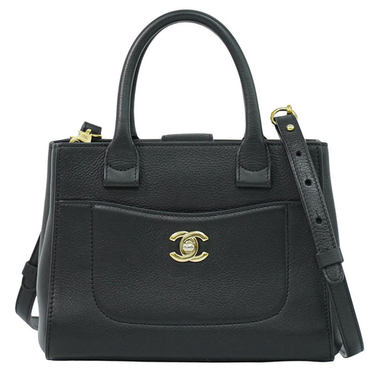 CHANEL ココマーク ネオ エグゼクティブ トート 2WAY ショルダーバッグ ブラック
