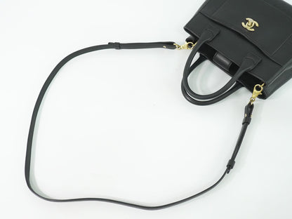 CHANEL ココマーク ネオ エグゼクティブ トート 2WAY ショルダーバッグ ブラック