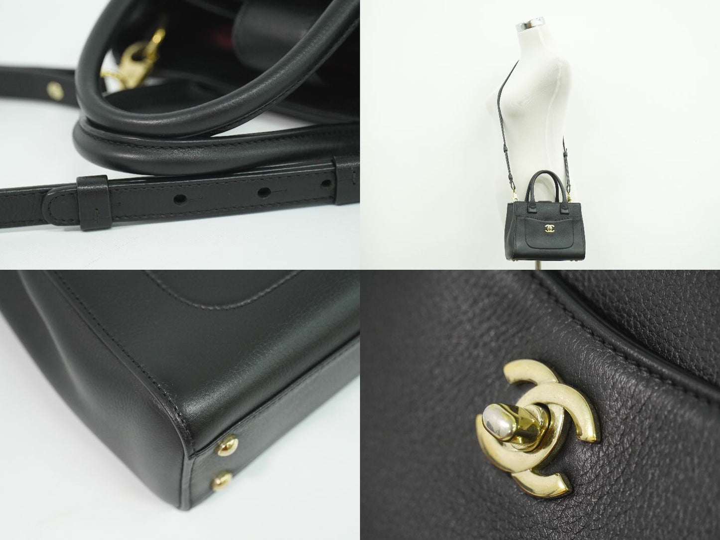CHANEL ココマーク ネオ エグゼクティブ トート 2WAY ショルダーバッグ ブラック