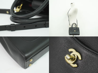 CHANEL ココマーク ネオ エグゼクティブ トート 2WAY ショルダーバッグ ブラック