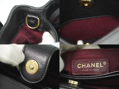 CHANEL ココマーク ネオ エグゼクティブ トート 2WAY ショルダーバッグ ブラック