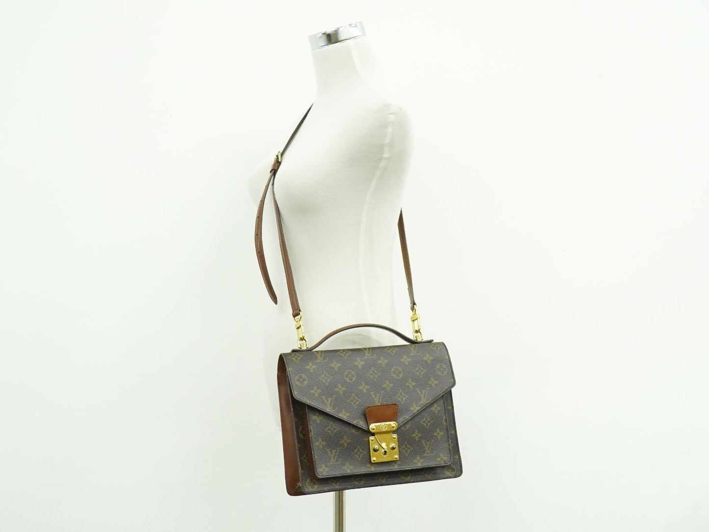 LOUIS VUITTON モンソー モノグラム 2WAY ショルダーバッグ M51185
