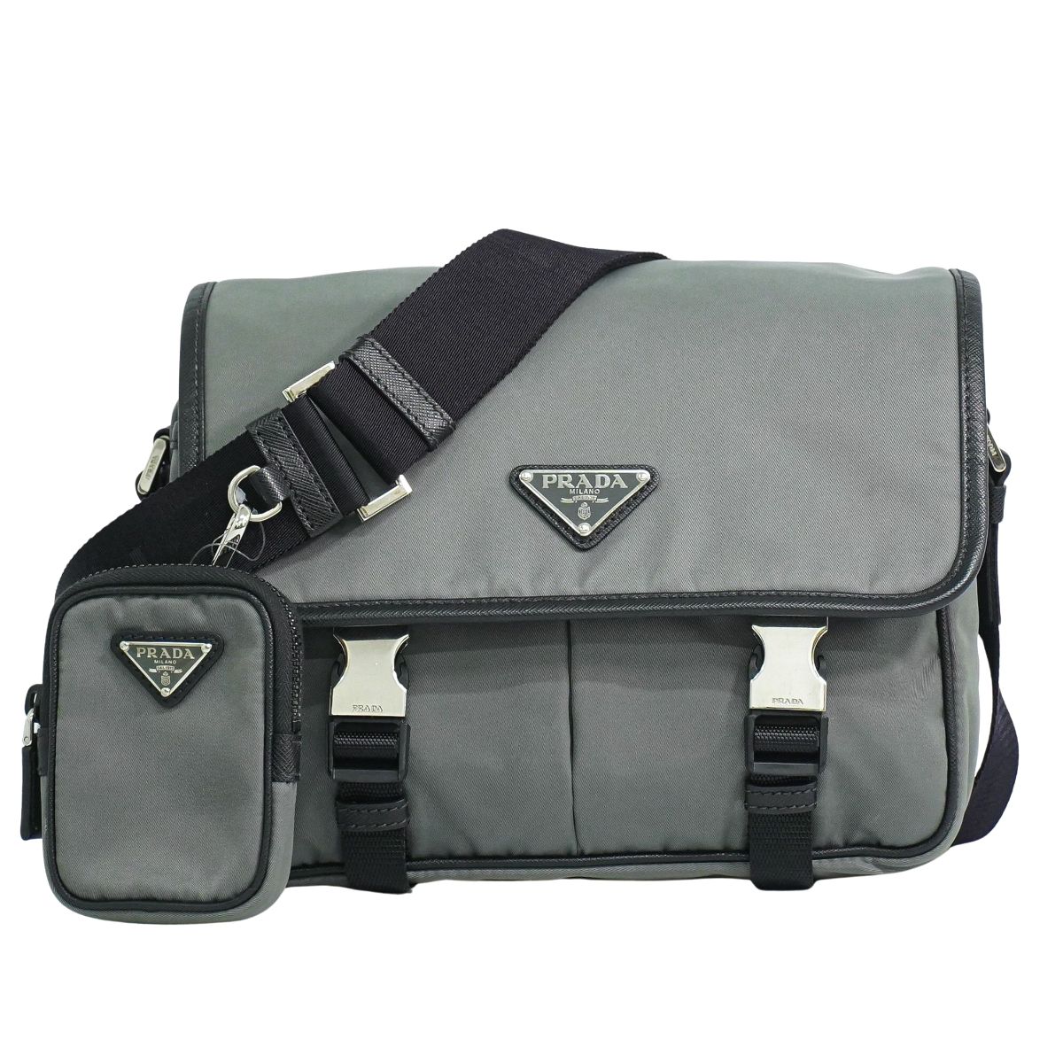 PRADA ショルダーバッグ グレー