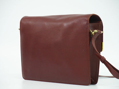 Cartier マストライン ショルダーバッグ ボルドー