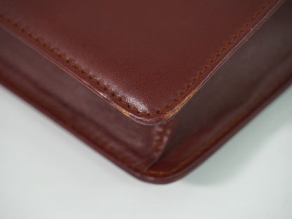 Cartier マストライン ショルダーバッグ ボルドー