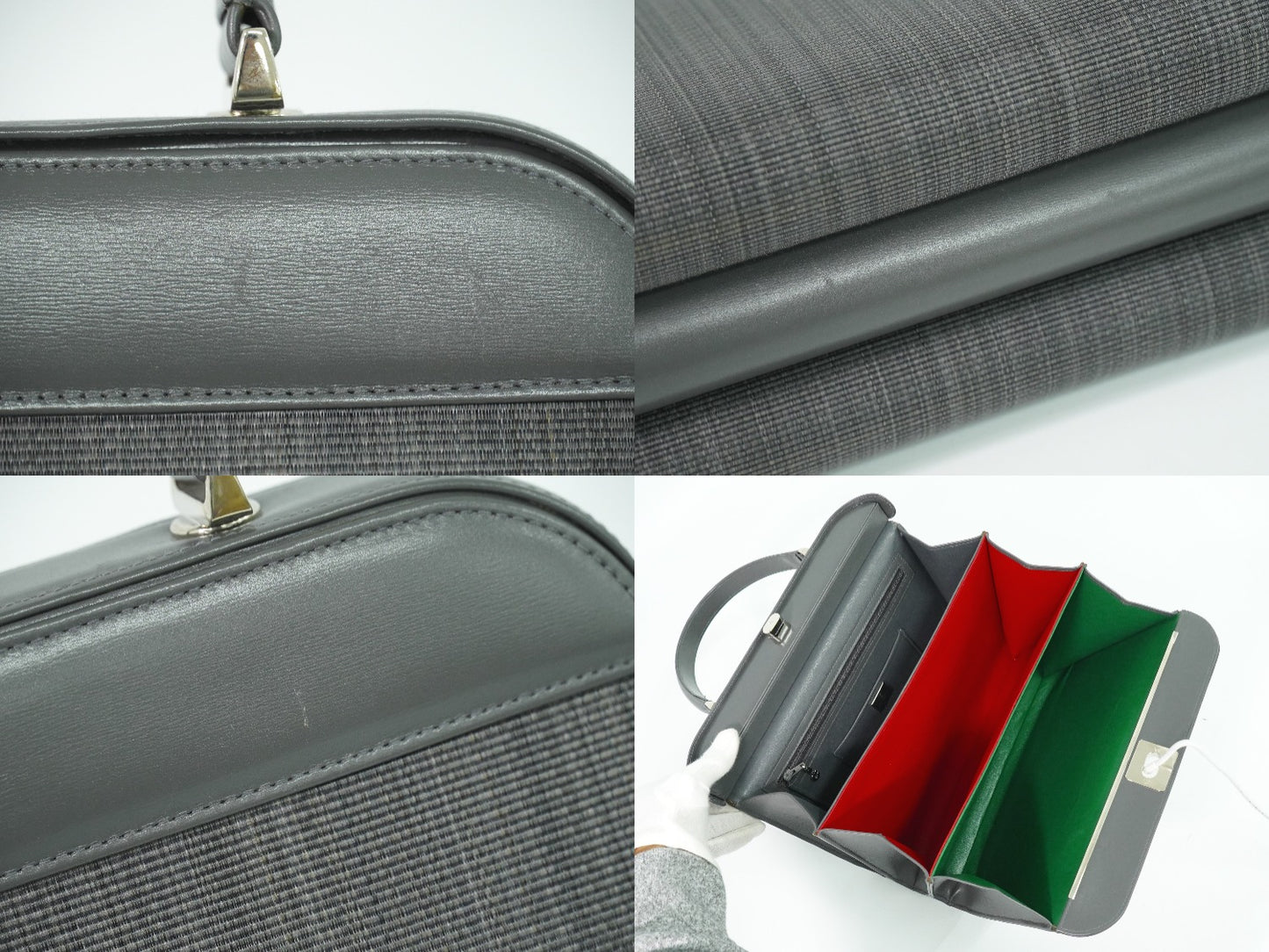 COMTESSE ホースヘアー ハンドバッグ グレー