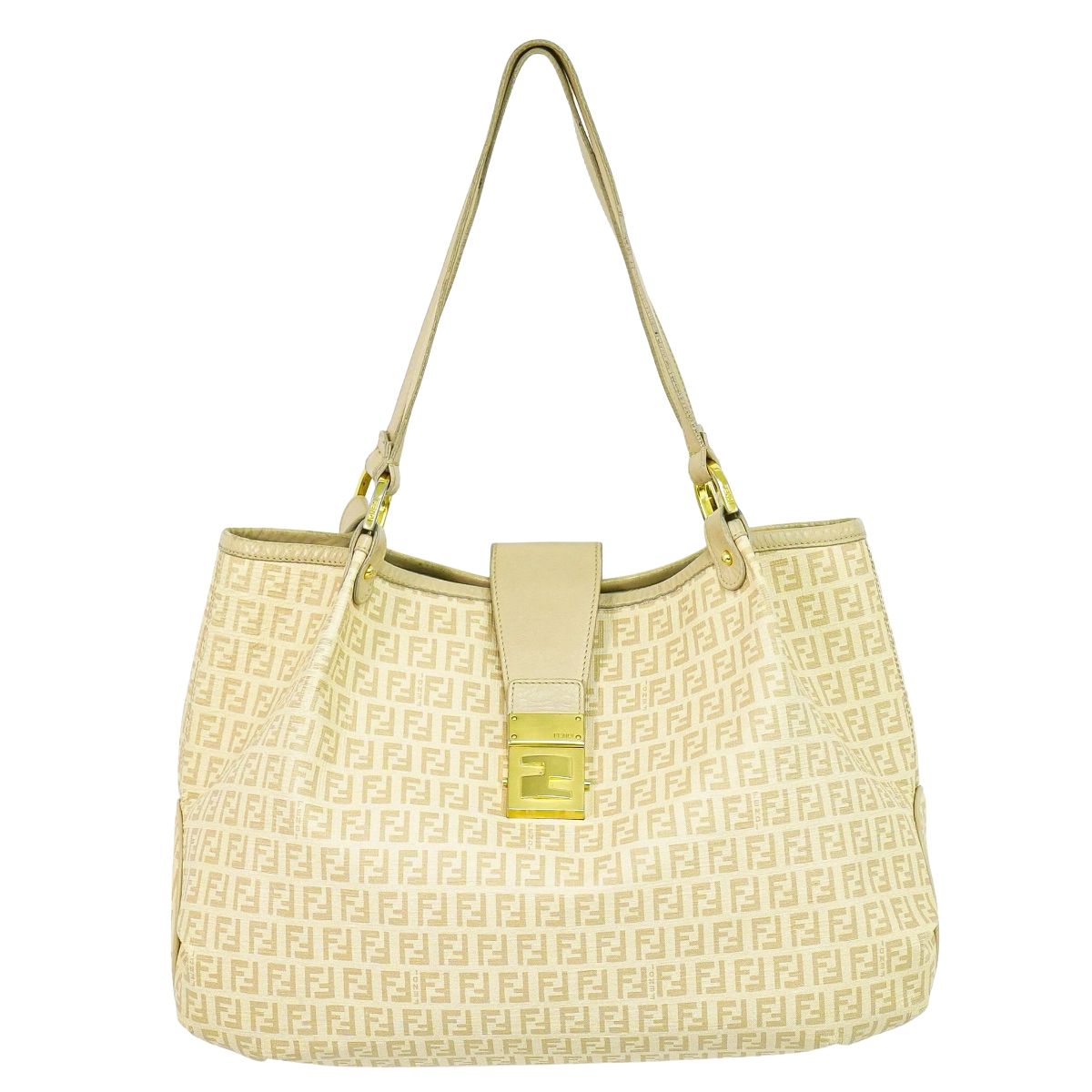 FENDI ズッキーノ ショルダーバッグ ベージュ 8BR661 – BRAND BOX by