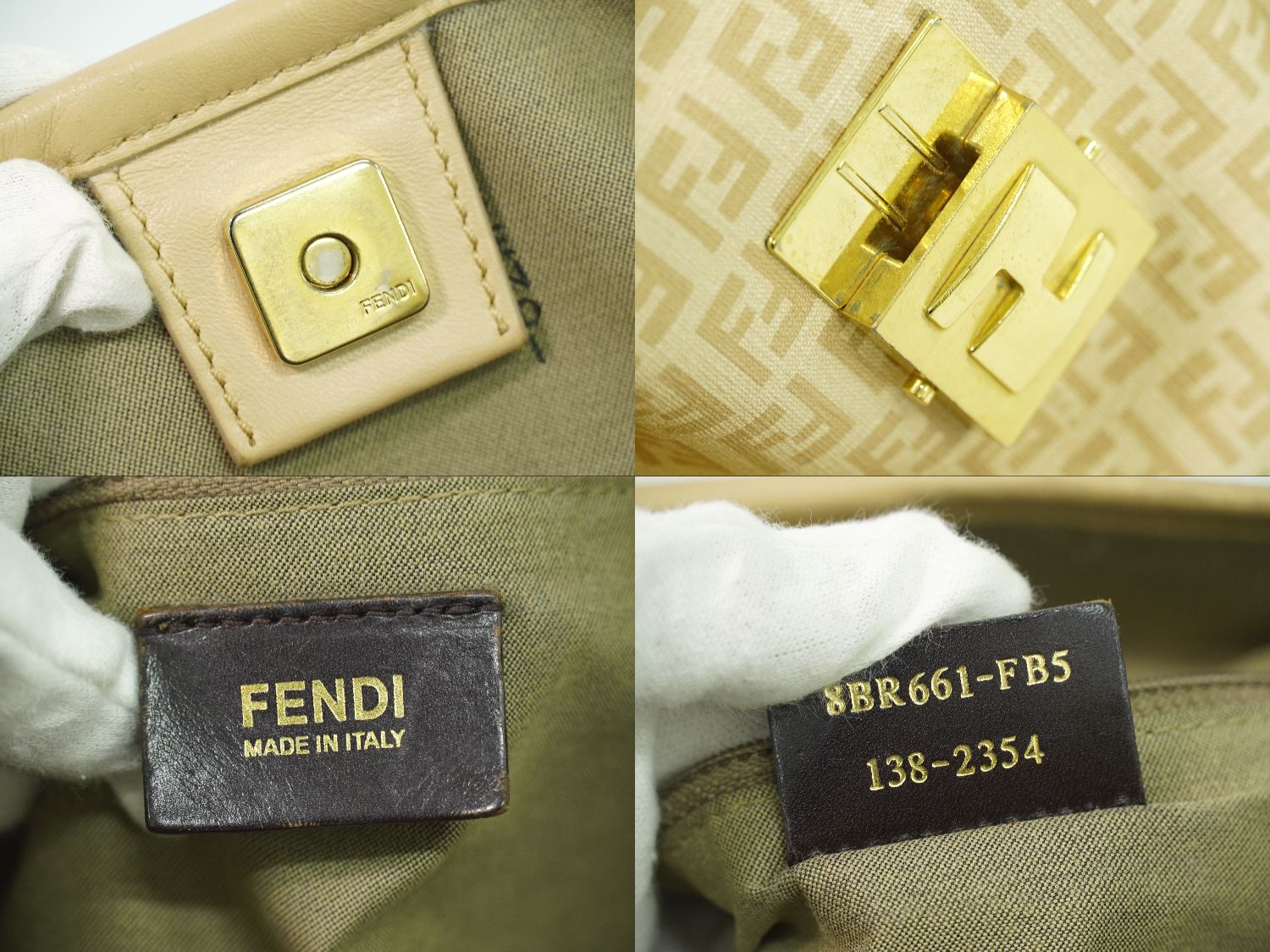 FENDI ズッキーノ ショルダーバッグ ベージュ 8BR661 – BRAND BOX by