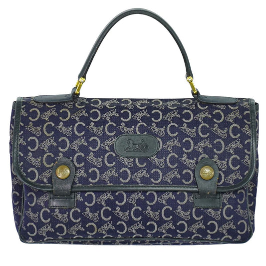 CELINE Cサルキー ハンドバッグ ネイビー