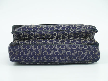 CELINE Cサルキー ハンドバッグ ネイビー