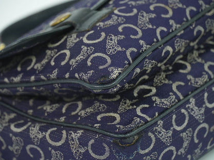 CELINE Cサルキー ハンドバッグ ネイビー