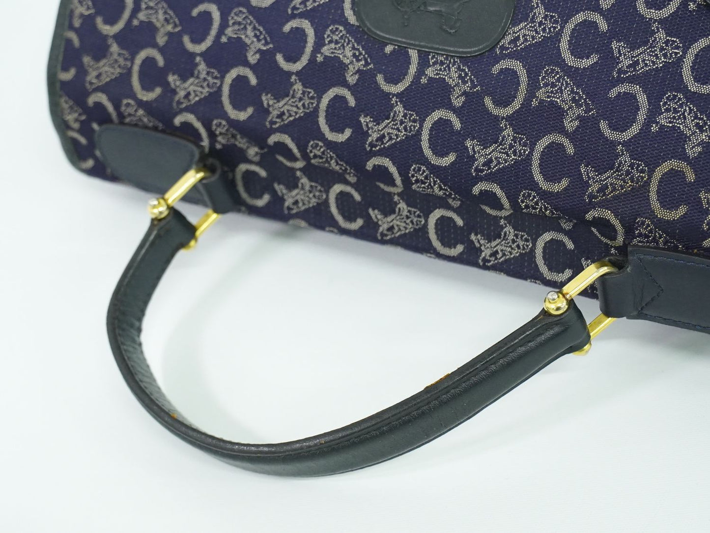 CELINE Cサルキー ハンドバッグ ネイビー