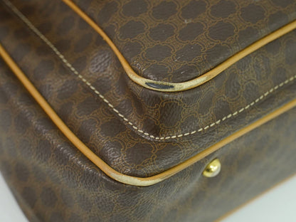 CELINE マカダム ハンドバッグ ブラウン