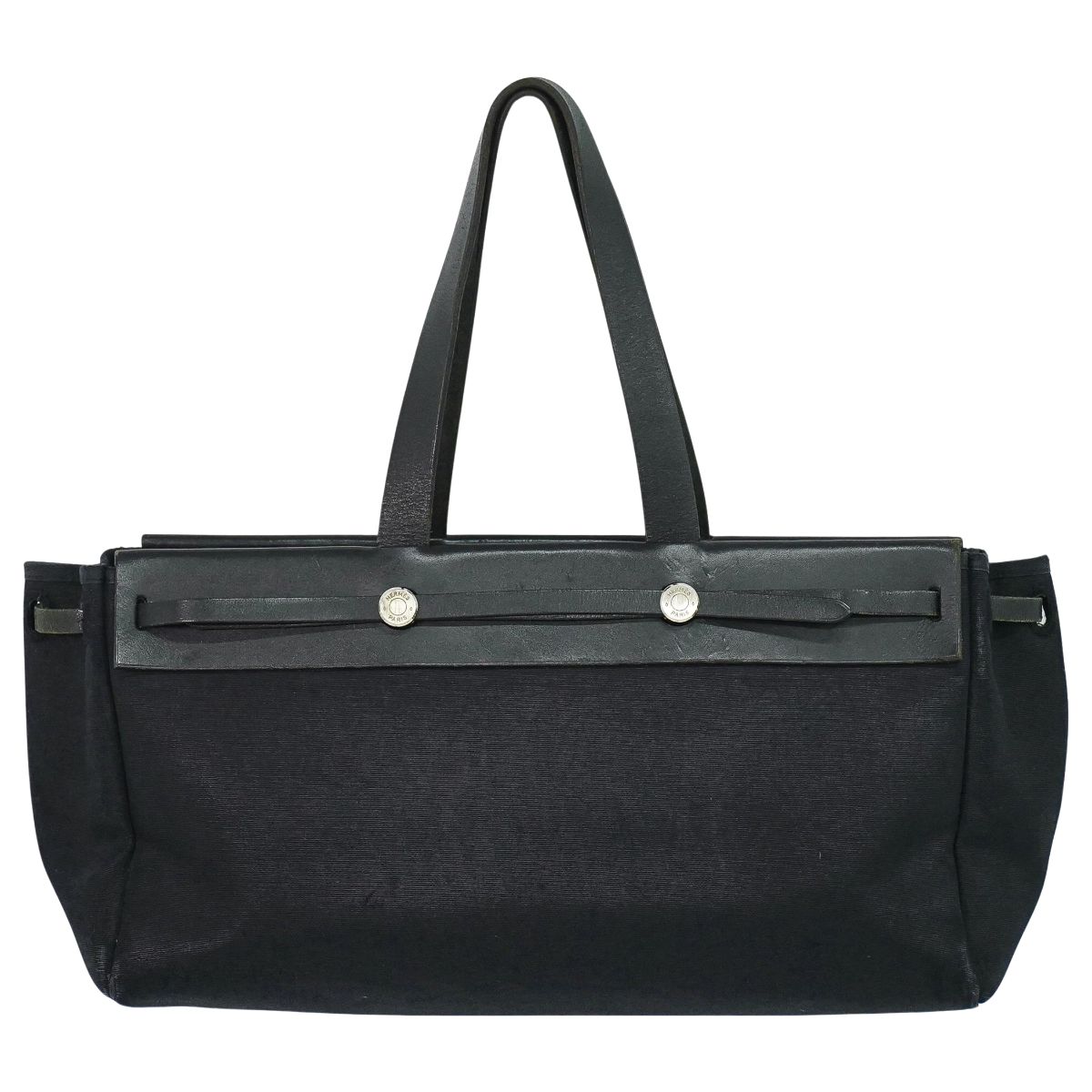 HERMES エールバッグ カバス GM トートバッグ ブラック