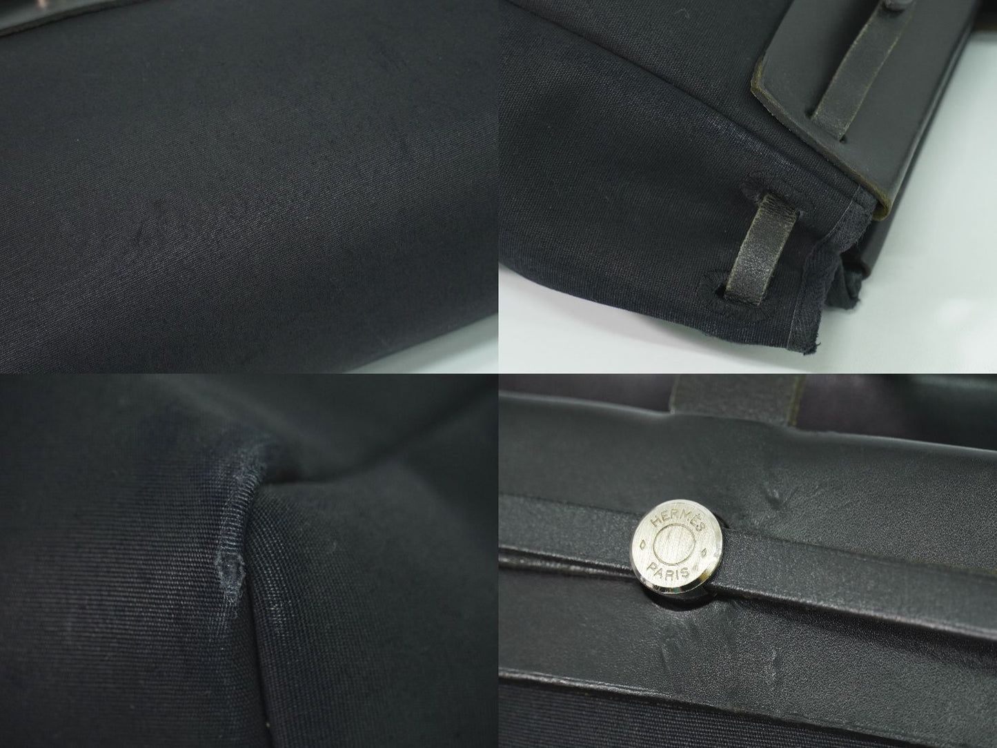 HERMES エールバッグ カバス GM トートバッグ ブラック