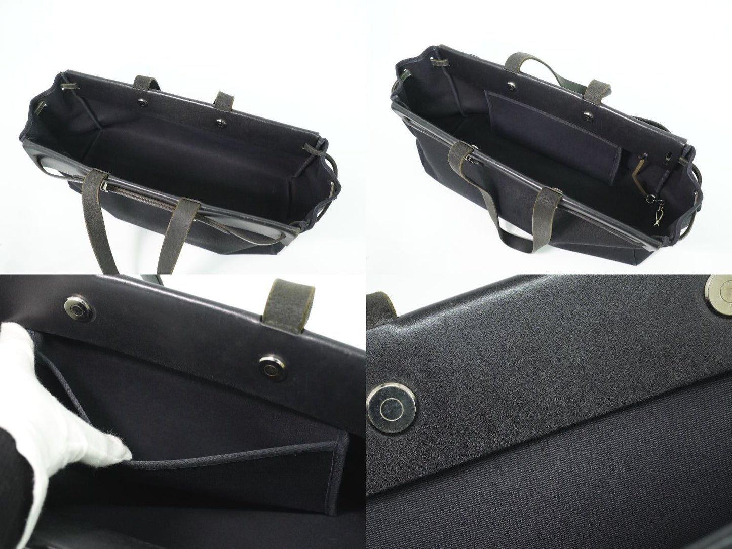 HERMES エールバッグ カバス GM トートバッグ ブラック