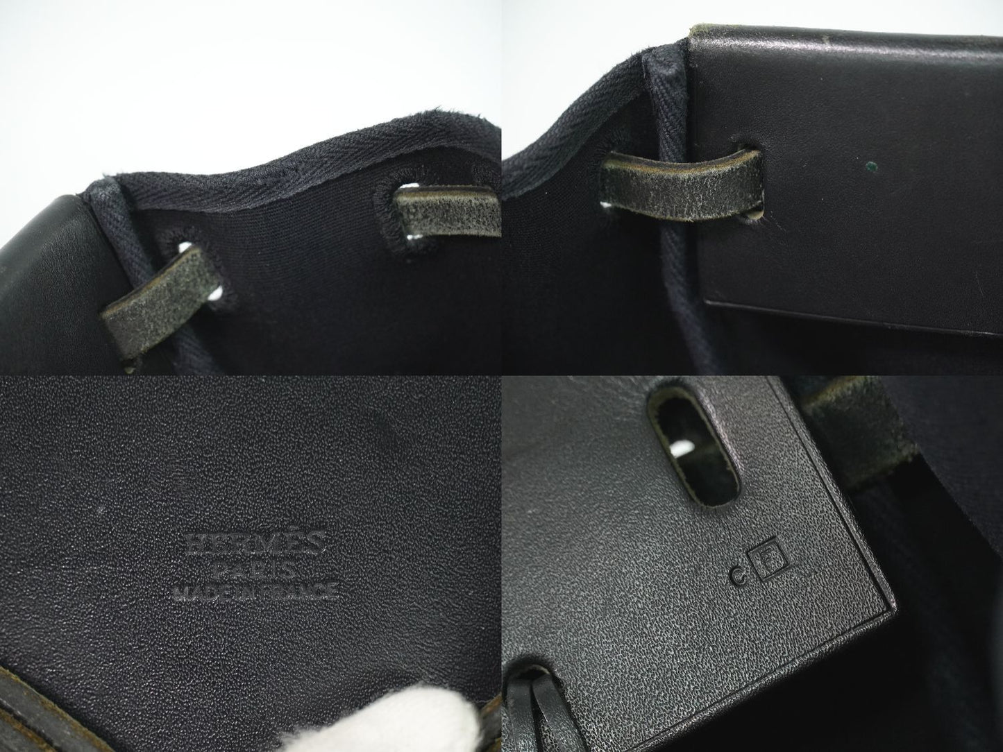 HERMES エールバッグ カバス GM トートバッグ ブラック
