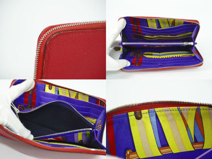 HERMES アザップ シルクイン ロング ヴォーエプソン 長財布 T刻 2015年 ピンク