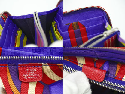 HERMES アザップ シルクイン ロング ヴォーエプソン 長財布 T刻 2015年 ピンク