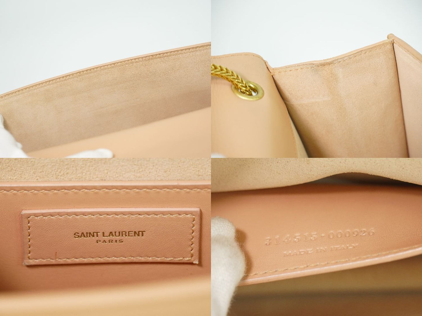 SAINT LAURENT ベティ ショルダーバッグ ピンクベージュ 314514