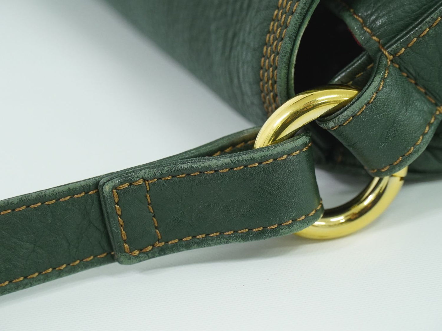 LOEWE アナグラム ショルダーバッグ グリーン