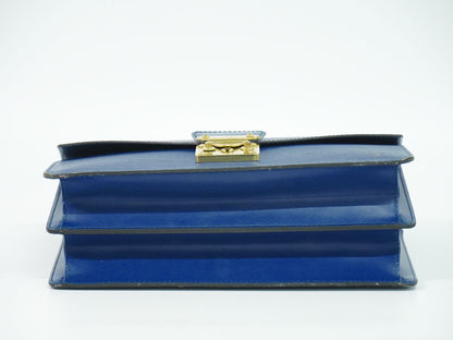 LOUIS VUITTON コンコルド エピ レザー ハンドバッグ トレドブルー M52135
