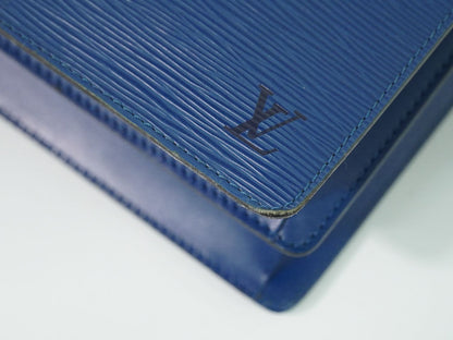 LOUIS VUITTON コンコルド エピ レザー ハンドバッグ トレドブルー M52135