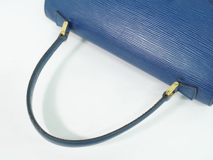 LOUIS VUITTON コンコルド エピ レザー ハンドバッグ トレドブルー M52135