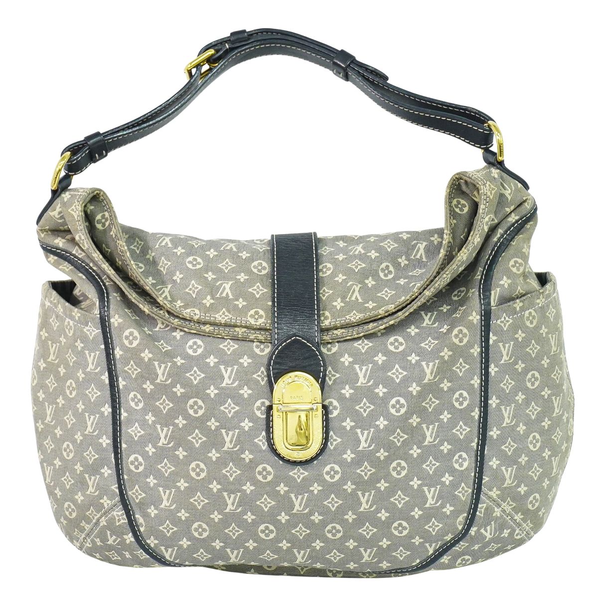 LOUIS VUITTON ロマンス モノグラム イディール ショルダーバッグ アンクル ネイビー M56700