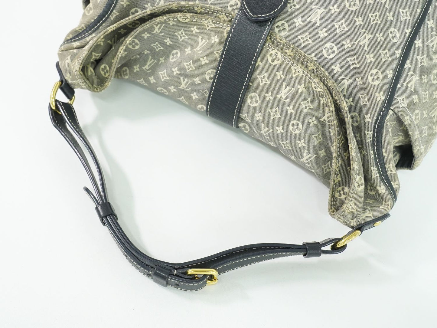LOUIS VUITTON ロマンス モノグラム イディール ショルダーバッグ アンクル ネイビー M56700