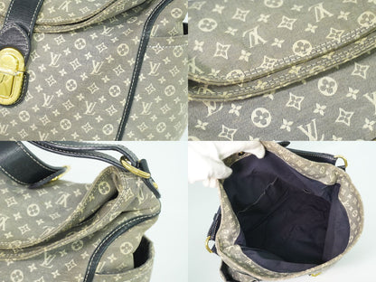 LOUIS VUITTON ロマンス モノグラム イディール ショルダーバッグ アンクル ネイビー M56700