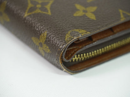 LOUIS VUITTON ポルト パピエ ジップ モノグラム 折財布 M61207
