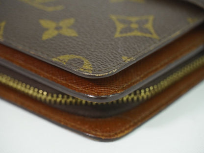 LOUIS VUITTON ポルト パピエ ジップ モノグラム 折財布 M61207