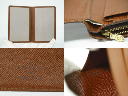 LOUIS VUITTON ポルト パピエ ジップ モノグラム 折財布 M61207