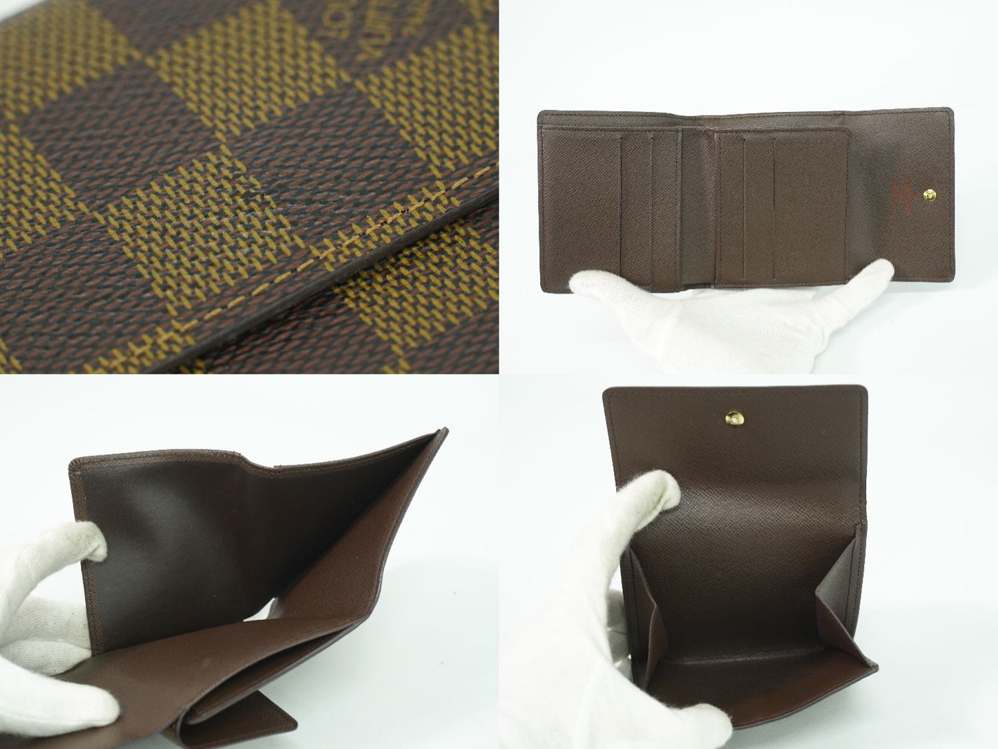 LOUIS VUITTON ポルトモネ ビエ カルト クレディ ダミエ エベヌ 折財布 N61652