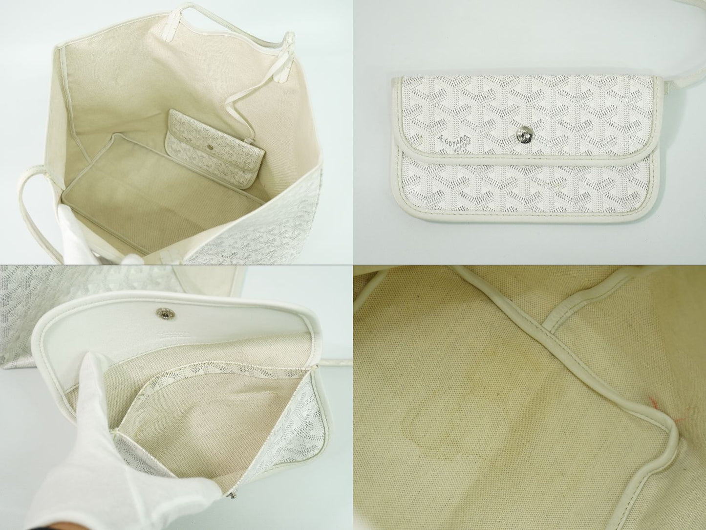 GOYARD サンルイ GM トートバッグ ホワイト